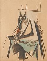 Wifredo LAM (Wilfredo Oscar De La Conception Lam Y Castilla) École franco-cubaine (1902-1982)