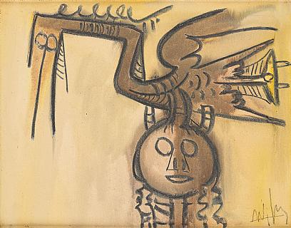 Lot 126 Wifredo LAM (Wilfredo Oscar De La Conception Lam Y Castilla) École franco-cubaine (1902-1982)