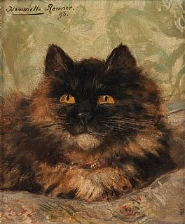 Lot 222 Henriette RONNER KNIP École hollandaise (1821-1909).