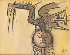 Wifredo LAM (Wilfredo Oscar De La Conception Lam Y Castilla) École franco-cubaine (1902-1982)