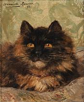 Henriette RONNER KNIP École hollandaise (1821-1909).